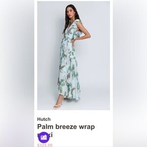 Hutch Palm Breeze Wrap Maxi Dress